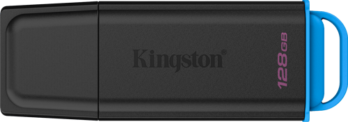 Kingston Datatraveler Exodia G2 128gb Usb-a Sort, Blå billede
