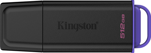 Kingston Datatraveler Exodia G2 512gb Usb-a Musta, Violetti