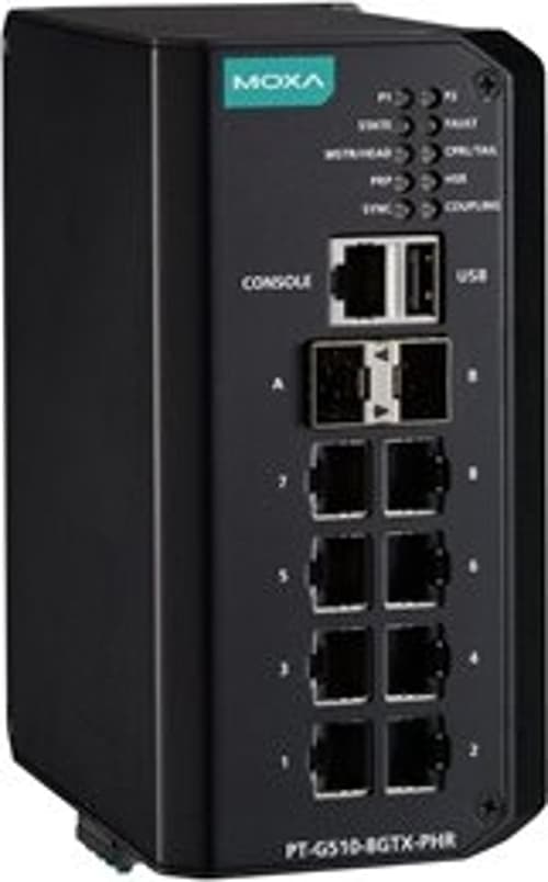 Moxa Pt-g510-8gtx-phr-wv Industrial Switch