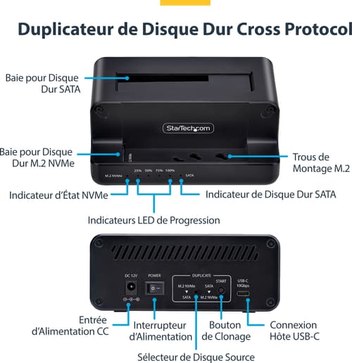 Startech Startech.com N2-m2-ssd-duplicator Kopienhed Til Digital Medie Hdd/ssd Duplikator Sort 1 Kopier