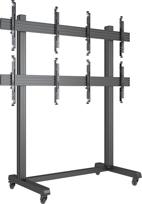 Multibrackets M Public Video Wall Stand 4-Screens 40-55" Black - Maks 160 kg - Maks størrelse 55"