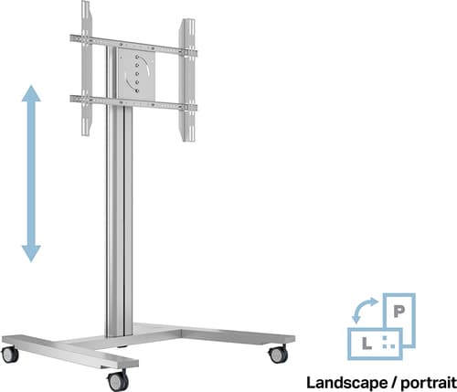 Multibrackets M Public Display Stand 145 Single Silver - Maks 60 kg - Maks størrelse 63"