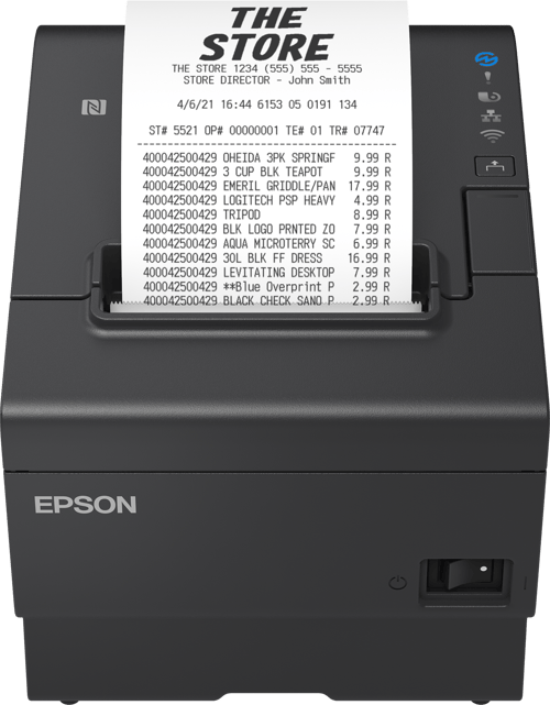 Epson Tm-t88vii (152) Usb/ethernet Interface Inkl. Ac-adapter Sort