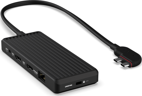 Unisynk 10-ports Usb-c-hub Med To Skærme Til Mac Usb-c 3.2 Gen 2 (3.1 Gen 2)
