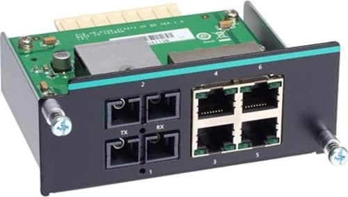 Moxa Im-6700a-2msc4tx Network Switch Module Fast Ethernet