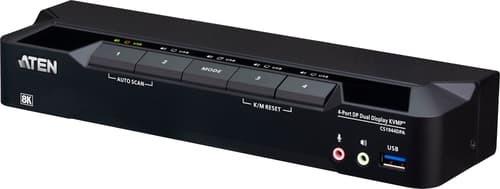 Aten 4-porttinen Dual Head 8k Kvmpt-kytkin