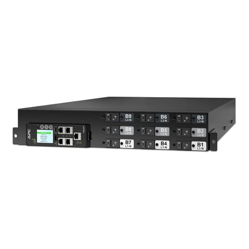 Apc Netshelter Rack Pdu Advanced Switched, 2u, 3 Phase, 415v, 41.4kva 60a, 18 Outlets Strømforsyningsenhed (pdu) 18 Ac Stikkontakt(er) Sort