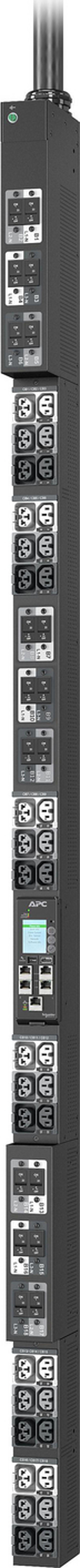Apc Netshelter Rack Pdu Advanced Metered, 0u, 3 Phase, 415v, 69.0kva 100a, 36 Outlets Tehonjakeluyksikkö 18 Ac-pistorasia(a) Musta
