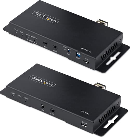 Startech Startech.com St121hd20fxa2 Av Forlænger Av Sender & Modtager Sort billede