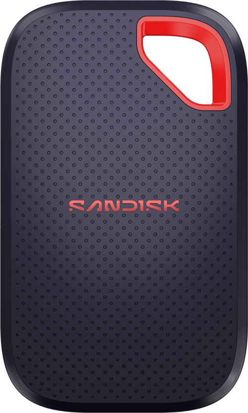 SanDisk Extreme Portable SSD V3 1 TB ekstern SSD USB-C USB 3.2 Gen 2x2 rød/blå
