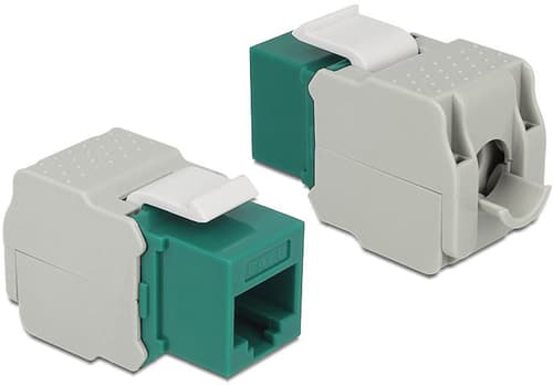 DeLOCK Keystone Module RJ45 jack > LSA Cat.6 UTP green