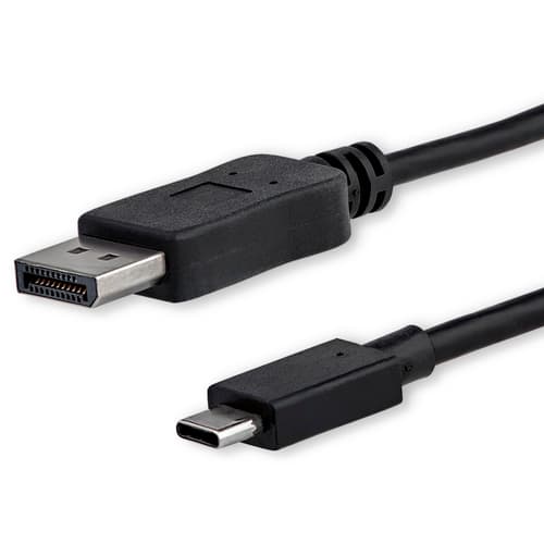Startech Usb C To Displayport Adapter Cable 1m Displayport Usb-c Sort billede