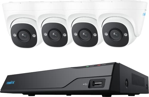Reolink Nvs8-5md4 Turvajärjestelmä 8-kanavainen Nvr + 4x Dome P324 2k 5 Mp Poe
