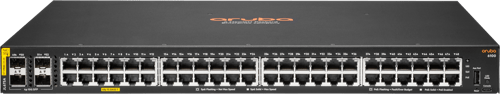 Hpe Aruba Networking 6100 48g Class4 Poe 4sfp+ 370w Hallittu L3 Gigabit Ethernet (10/100/1000) Power Over Ethernet -tuki 1u Musta