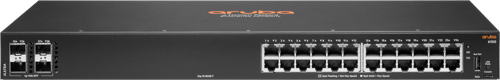 Hpe Aruba Networking 6100 24g 4sfp+ Hallittu L3 Gigabit Ethernet (10/100/1000) 1u Musta