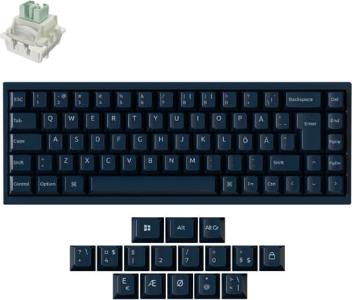 Keychron Q16 He Ledningsført Keychron Ultra-fast Lime Nordisk Tastatur