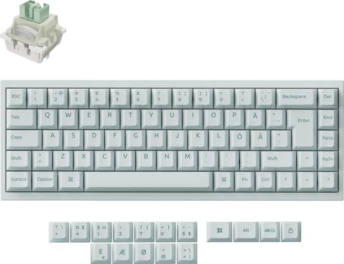 Keychron Q16 He Ledningsført Keychron Ultra-fast Lime Nordisk Tastatur