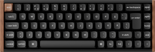 K6 HE SE Trådløst gamingtastatur (tre/sort)
