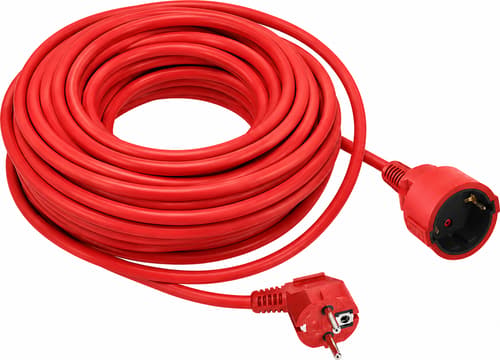 Prokord Dpcschext100r El-ledning Rød 10 M Cee7/7 Cee7/4 10m Cee7/7 Cee7/4 Rød