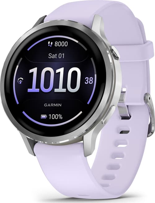 Garmin Venu 4 3,05 Cm (1.2") Amoled 41 Mm Digitaalinen 390 X 390 Pikseliä Kosketusnäyttö Hopea Wi-fi Gps (satelliitti)