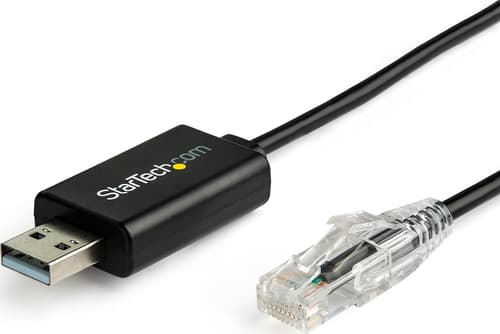 Startech Startech.com Icusbrollovr Kabel Kønsskifter Rj-45 Usb 2.0 Type-a Sort Rj-45 Usb-a 2.0 billede