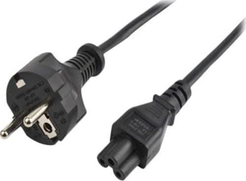 Prokord Strømkabel 1m Cee7/7 C5 Sort