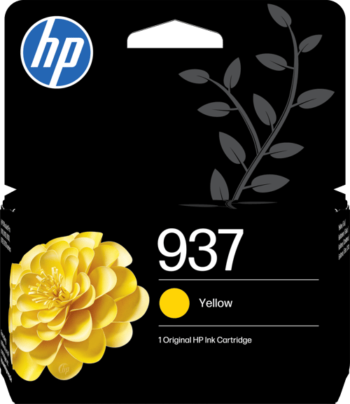 Hp Ink Yellow 937 - Officejet Pro 9110/9120/9130 billede