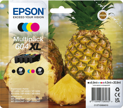 Epson Ink Multipack 604xl (b/c/m/y) Total 20.9ml