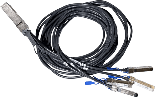 Mikrotik Qsfp56 Breakout Kabel, 3m Infiniband- Ja Kuituoptiikkakaapeli 4x Qsfp56 Musta 3m Qsfp56 4x Qsfp56
