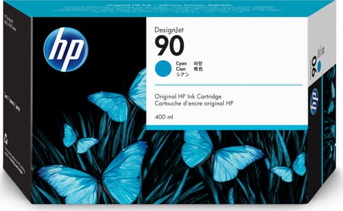 Hp Blæk Cyan No.90 Dj 4000