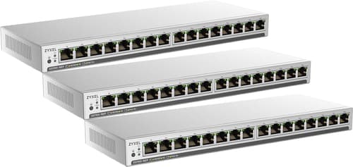 Zyxel Gs1100-16ep 16-port Gigabit Slim Poe-switch 3-pack