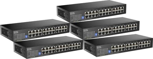 Zyxel Gs1100-24es 24-port Gigabit Slim Switch 5-pack