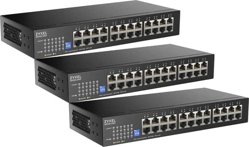 Zyxel Gs1100-24es 24-port Gigabit Slim Switch 3-pack