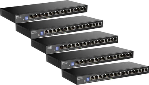 Zyxel Gs1100-16es 16-port Gigabit Slim Switch 5-pack