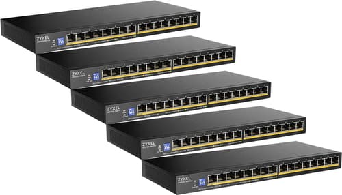 Zyxel Gs1100-16eps 16-port Gigabit Slim Poe-switch 5-pack