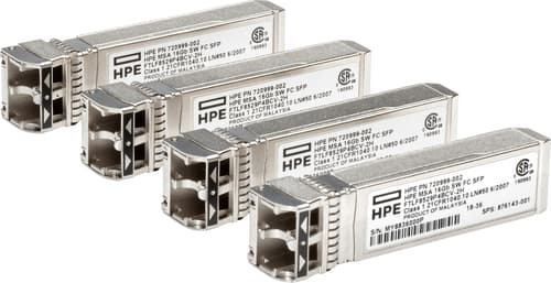 Hpe Msa 32gb Sfp+ Short Wave Fibre Channel 4-pack Transceiver Bundle Modul Til Netværksmodtager Fiberoptisk 32000 Mbit/s Sfp+