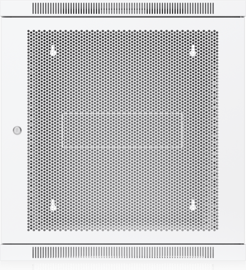 Ubiquiti 19 tommer Rack Cabinet 12 U 70 Cm Med Perforeret Frontdør Og Svingbar Bagdør