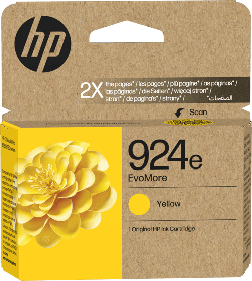 Hp Blæk Gul Nr.924e Evomore 800 Sider