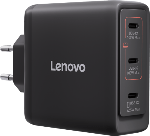Lenovo power adapter - GaN - USB-C - 100 watt
