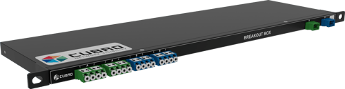 Cubro Network Breakout Box Sm 8xlc To 1xmtp 19 tommer