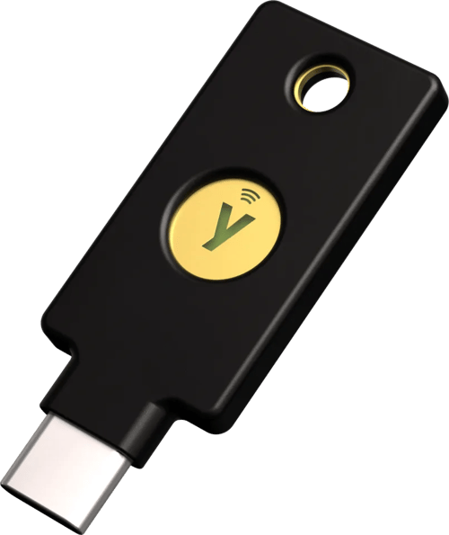 USB sikkerhedsnøgle Yubico med NFC - sort