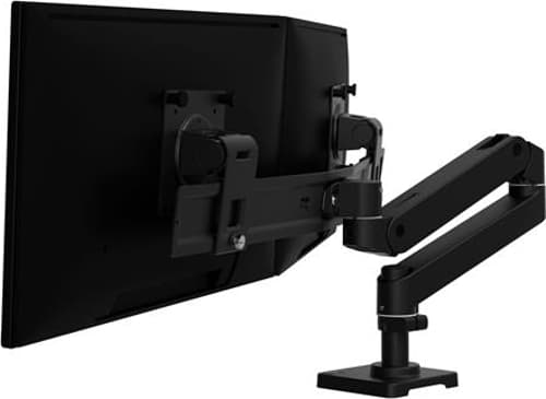 Ergotron Lx Pro Arm Dual Direct Desk Monitor Mount Black