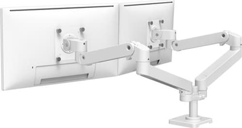 Ergotron Lx Pro Arm Dual Side-by-side Monitor Mount Dark White