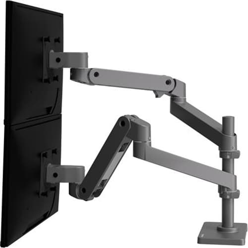 Ergotron Lx Pro Arm Dual Display Stackin Monitor Arm Dark Grey