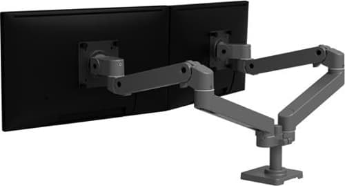 Ergotron Lx Pro Arm Dual Side-by-side Monitor Mount Dark Grey