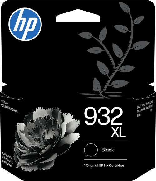Hp Blæk Sort 932xl