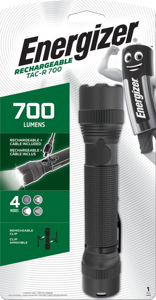 Energizer Lommelygte Tactical 700 Genopladelig 700 Lumen