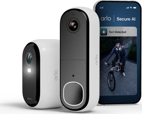 Arlo Essential E3 Outdoor 2k + Doorbell Hd 1440 X 2560 Pixel Loft/væg