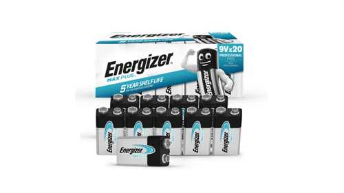 Energizer Batteri Max Plus Alkaline 9v 20-pack