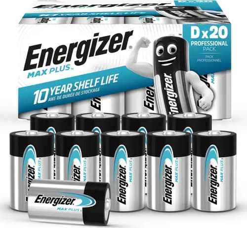 Energizer Batteri Max Plus Alkalisk D 20-pack